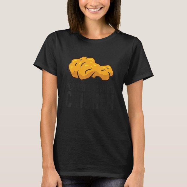 Camiseta Acionado Por Frango Fried Chicken, Comida Rápida, (Frente)