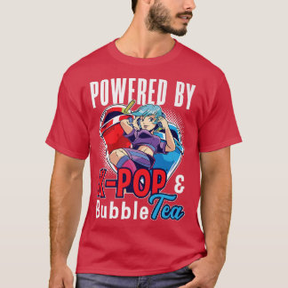 Camiseta Acionado por K-Pop e Bubble Tea K-Drama Kpop Premi