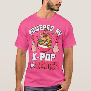Camiseta Acionado Por K-Pop E Ramen Cute Music Anime L