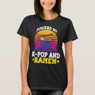 Camiseta Acionado por K-pop e Ramen Kpop Merch Merchandise