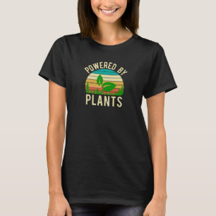 Camiseta Acionado Por Plantas Engraçadas Vegan Vintage Sun