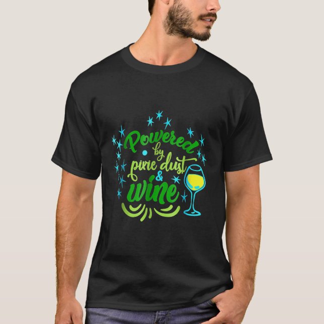 Camiseta Acionado Por Pó E Vinho (Frente)