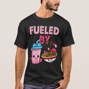 Camiseta Acionado Por Ramen Bubble Tea Boba Noodles Japones