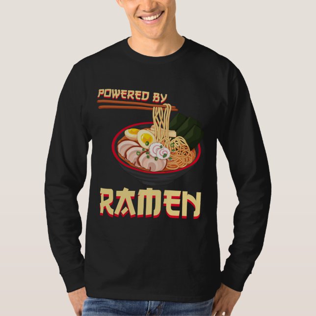 Camiseta Acionado Por Ramen Japonês Anime Noodles (Frente)