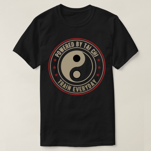 Camiseta Acionado por Tai Chi Qi Gong topyangpresentdojow (Frente do Design)