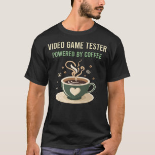 Camiseta Acionado Por Testor De Vídeo De Café
