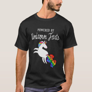 Camiseta Acionado Por Unicorn Farts Rainbow Unicorn Farting