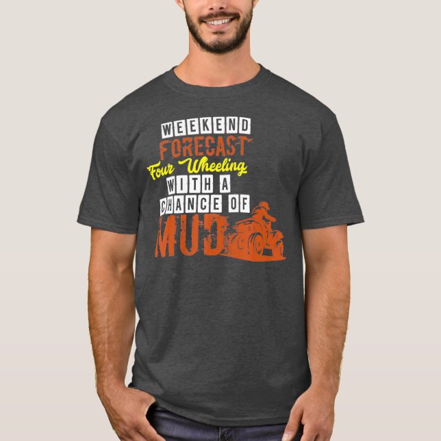 Camiseta Acionador de rodas ATV Quatro para fora da estrada (Frente)