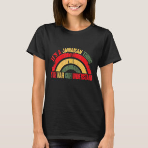 Camiseta Ackee e Saltfish Jamaican Jamaica Rainbow
