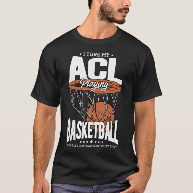 Camiseta Acl Surgery Recovery Knee Surgery Support Basketba (Frente)