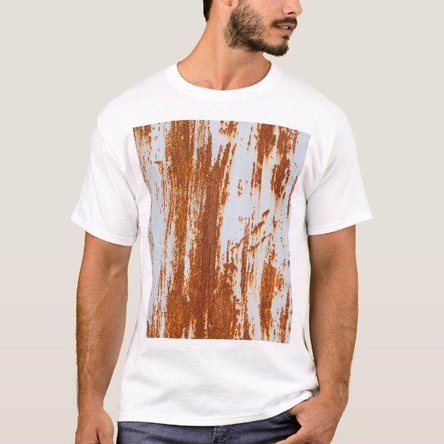 Camiseta Aço Russo: Textura de Muro Grunge (Frente)
