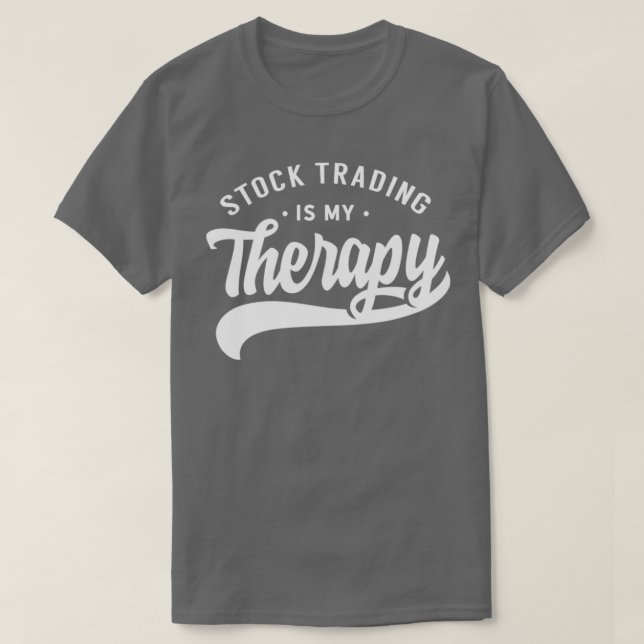 Camiseta Ações cotadas negociantes de ações na bolsa 18 (Frente do Design)