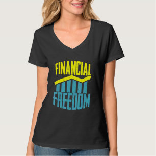 Camiseta Ações de Conhecimento do Mercado do Stock de Liber
