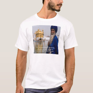 Camiseta Ações Sikh/Karma Provérbio