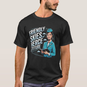 Camiseta Acompanhante de Voo Empregos no Aeroporto Tripulaç