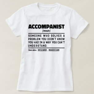 Camiseta Acompanhante Noun Definition Design Engraçado Sayi