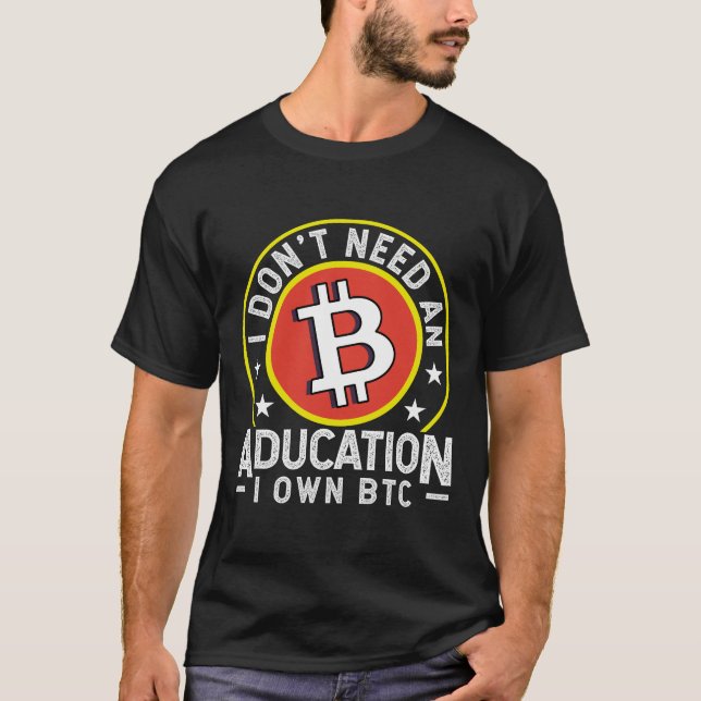 Camiseta Acompanhe o futuro com o 'preço das ações iBit' Bi (Frente)