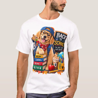 Camiseta Aconchegante Outono Golden Retriever Tempero de Ab