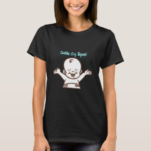 Camiseta Aconchegar, Chorar, Repetir Sono Infantil