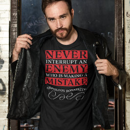 Camiseta Aconselhamento Tático de Napoleão Bonaparte
