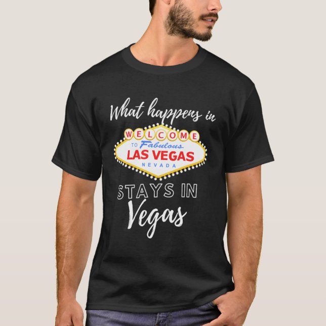 Camiseta Acontece Em Vegas Sin City S Las Vegas (Frente)