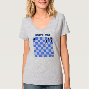 Camiseta Acople-me t-shirt do motivo da xadrez