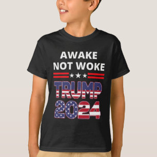Camiseta Acordado Não Despertado Trump Eleição Republicano