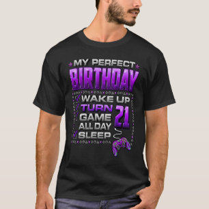 Camiseta Acordar Aumentado Roda 21 Jogo Jogador O Dia Todo