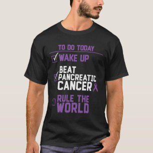 Camiseta Acordar Beat Câncer de pâncreas Regra o Presente M
