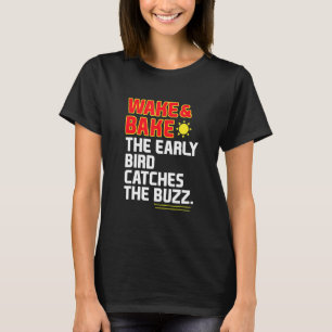 Camiseta Acordar & Cozinhar O Passarinho Cata O Zunido