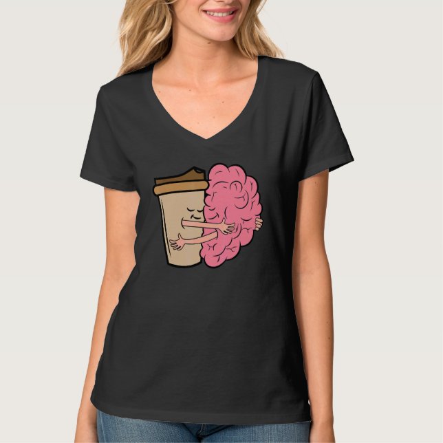Camiseta Acordar de café da manhã em café (Frente)