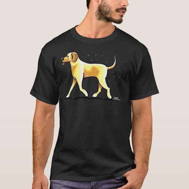 Camiseta Acordar de Leite de Laboratório Amarelo (Frente)
