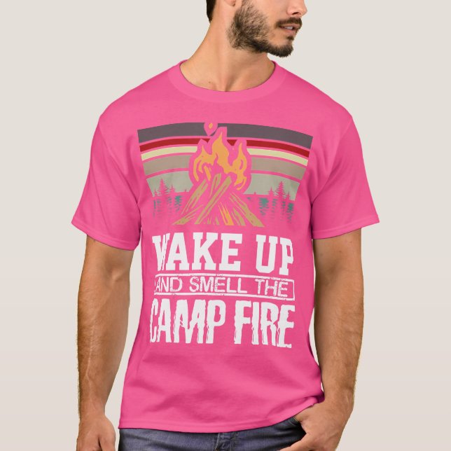Camiseta Acordar E Cheire O Acampamento Ultramarino Da Camp (Frente)
