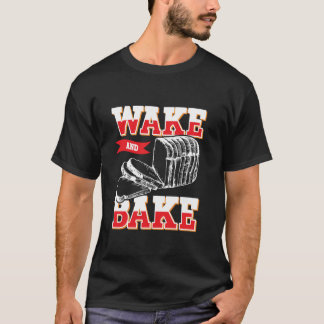 Camiseta Acordar e Cozinhar - Roupas engraçadas para quem f