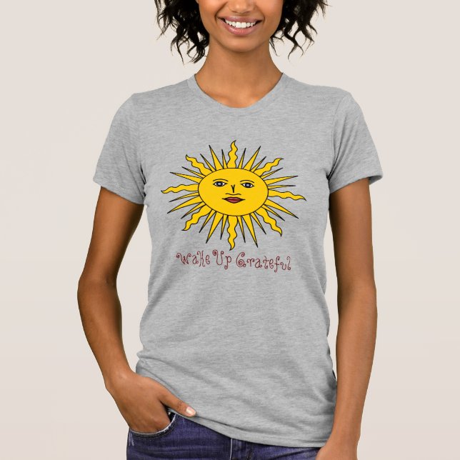Camiseta Acordar Em T-Shirt Grateful Positivity (Frente)