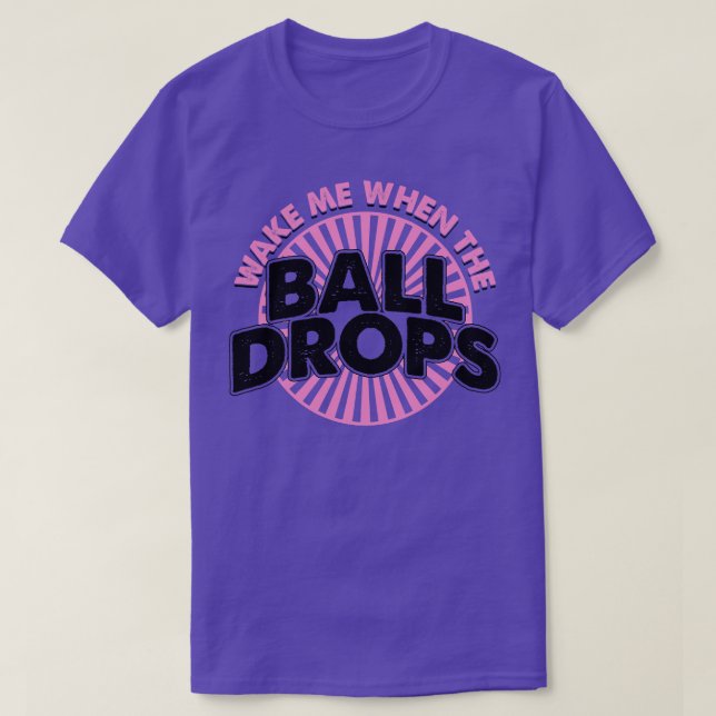 Camiseta Acordar-me quando a bola cair 7 (Frente do Design)