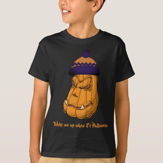 Camiseta acordar-me quando for halloween (Frente)