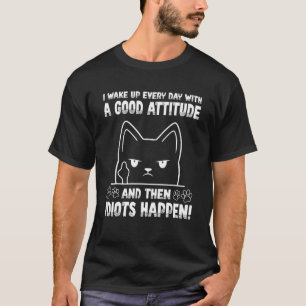 Camiseta Acordar Sarcástico Com Boa Atitude Idiotas Acontec