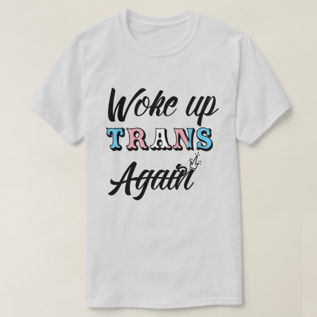 Camiseta Acordar T-Shirt Trans (Frente do Design)