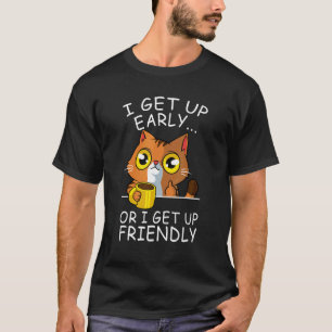 Camiseta Acorde Amante de Gatos Gatinho Engraçado Café Dono