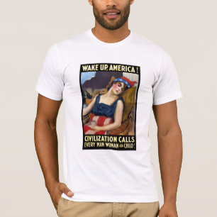 Camiseta Acorde América! Chamadas da civilização