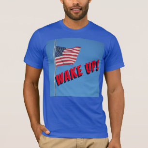 Camiseta ACORDE, AMÉRICA! Com bandeira
