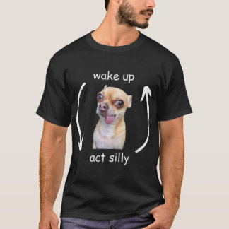 Camiseta Acorde Atue Bobo Fofo Cachorro Engraçado Meme