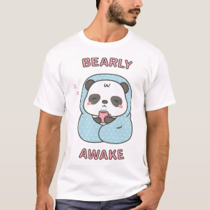 Camiseta Acorde Bonito Panda Com Cobertura