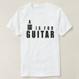 Camiseta Acorde de Violão A é para Guitarra