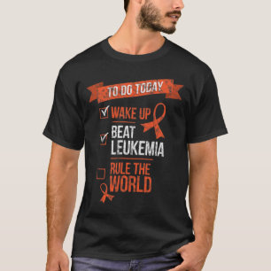 Camiseta Acorde Derrote a Leucemia e Domine o Mundo Lutador