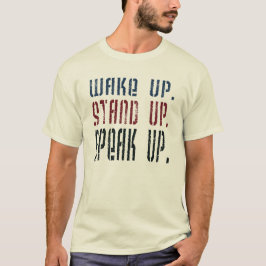 Camiseta Acorde estão falam acima acima do activista