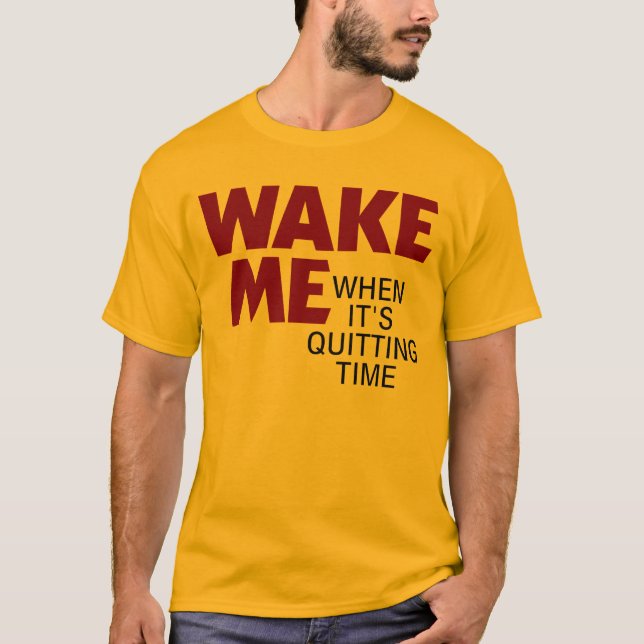 CAMISETA ACORDE-ME QUANDO ESTÁ PARANDO O TEMPO (Frente)