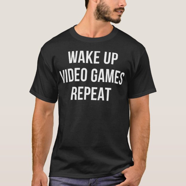 Camiseta Acorde - Video Games - Repetir - (Frente)