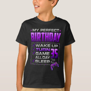 Camiseta Acorde Vire 35 Jogo O Dia Todo Gamer Aniversário 3